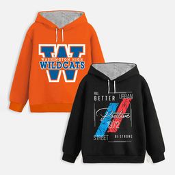 YK X Trampoline Unisex Kids Printed Hooded Sweatshirt-picture-30
