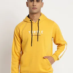 Turtle Men Typography Printed Hooded Pullover Sweatshirt-picture-6