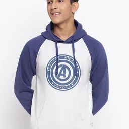 Lil Tomatoes Boys Navy Blue Printed Hooded Sweatshirt-image-60