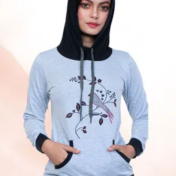 StyleAOne Graphic Printed Hooded Cotton Pullover-picture-23