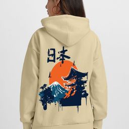 JUNEBERRY Women Printed Hooded Pullover Sweatshirt-image-27