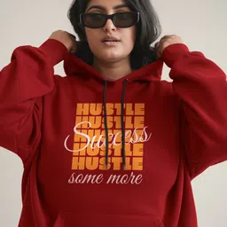 FFLIRTYGO Women Plus Size Printed Hooded Sweatshirt-picture-21
