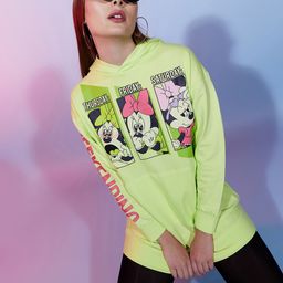 Disney by DressBerry Minnie Mouse Printed Pullover Cotton Hooded Sweatshirt-image-71