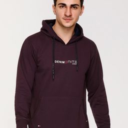 ARRAY Typography Printed Hooded Long Sleeves Cotton Sweatshirt-53