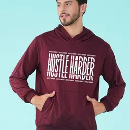 NUSYL Typography Printed Hooded Pullover-picture-50