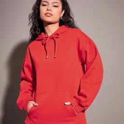 SASSAFRAS Hooded Fleece Oversized Pullover Sweatshirt-picture-24