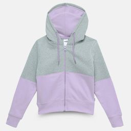 mackly Girls Colourblocked Hooded Front Open Sweatshirt-image-65