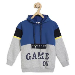 Alan Jones Boys Colourblocked Hooded Pullover Sweatshirt-image-68