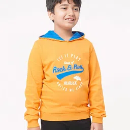 Ed-a-Mamma Boys Printed Hooded Sweatshirt-50