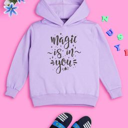 NUSYL Girls Typography Printed Hooded Pullover Sweatshirt-image-64
