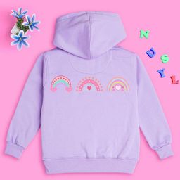 NUSYL Girls Graphic Printed Hooded Pullover Sweatshirt-image-65