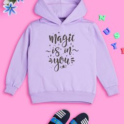 NUSYL Girls Graphic Typography Printed Hooded Sweatshirt-image-34