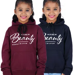 Fleximaa Kids Pack of 2 Printed Hooded Cotton Sweatshirts-13