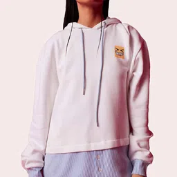 Muvazo Typography Printed Hooded Fleece Pullover Sweatshirt-image-24