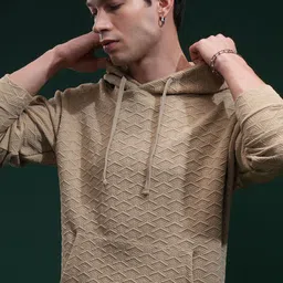 HIGHLANDER Men Self Design Hooded Sweatshirt-picture-47