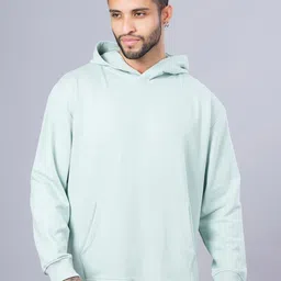 PRONK Drop Shoulder Sleeves Hooded Terry Cotton Pullover-picture-22