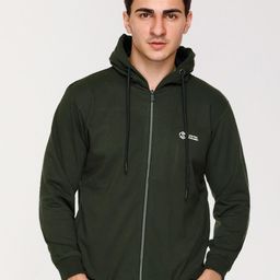 ARRAY Hooded Cotton Front Open Sweatshirt image 1
