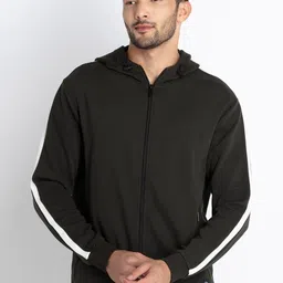 Status Quo Front Open Cotton Hooded Sweatshirt-picture-43