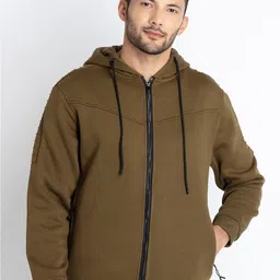 Status Quo Cotton Hooded Front-Open Sweatshirt-picture-28