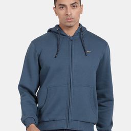 t-base Kangaroo Pockets Ribbed Hooded Cotton Sweatshirt-picture-18