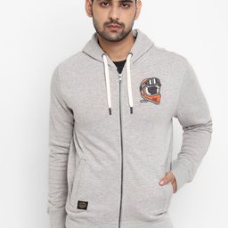 Royal Enfield Men Grey Hooded Sweatshirt-picture-48