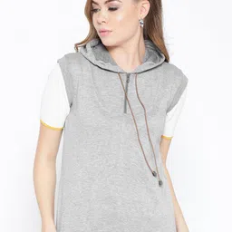 BAESD Hooded Sleeveless Fleece Sweatshirt-image-86