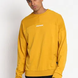 Lee Men Mustard Cotton Sweatshirt-picture-34