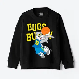 YK Warner Bros Boys Bugs Bunny Printed Cotton Sweatshirt-image-38