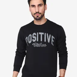 Steele Typography Printed Round Neck Pullover Cotton Sweatshirt-image-37