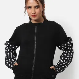 Campus Sutra Women Black Printed Sweatshirt-picture-23