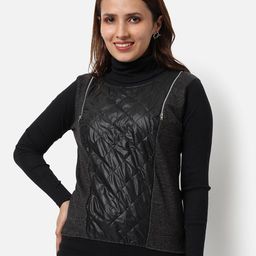 Campus Sutra Women Black Sweatshirt-image-47
