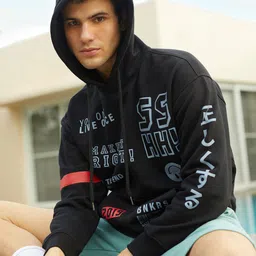 Bonkers Corner Yolo Printed Hooded Cotton Sweatshirt-picture-23