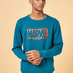 Urban Ranger by pantaloons Marvel Printed Round Neck Sweatshirt-picture-26