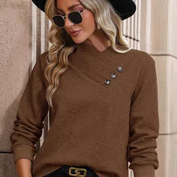StyleCast Brown Long Sleeves Pullover-image-47