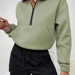 StyleCast Green Shirt Collar Pullover-picture-18
