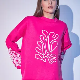 STREET 9 Graphic Printed Fleece & Cotton Pullover Sweatshirt-picture-22