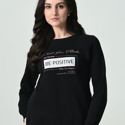 STARFOX Women Printed Round Neck Pullover Sweatshirt-image-43