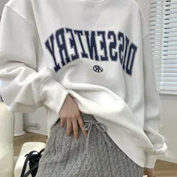 LULU & SKY Women Typography Printed Pullover Sweatshirt-image-46