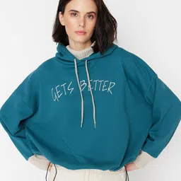 Trendyol Typography Embroidered Sweatshirt-image-11