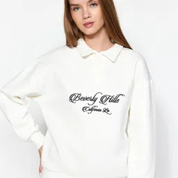 Trendyol Typography Printed Sweatshirt-picture-14