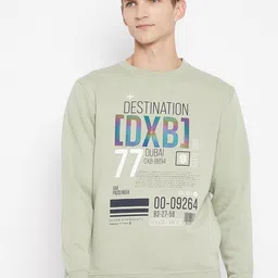 Duke Men Green Printed Sweatshirt-image-27