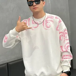 StyleCast Men Printed Round Neck Pullover Cotton Sweatshirt-picture-51