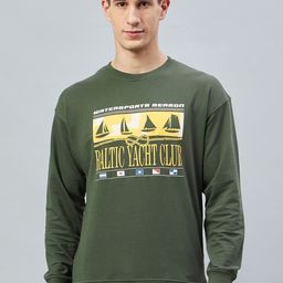 Club York Typography Printed Cotton Sweatshirt-image-36