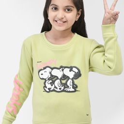 Crimsoune Club Girls Graphic Printed Pullover-image-19