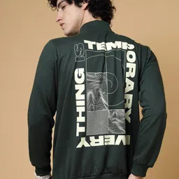 Rigo Typography Printed Fleece Oversized Pullover Sweatshirt-image-35
