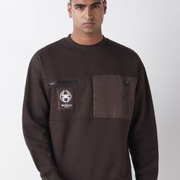 Bewakoof Heavy Duty Men Spiderman Printed Oversized Round Neck Sweatshirt-image-16