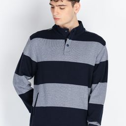 Status Quo Men Striped Sweatshirt-picture-15