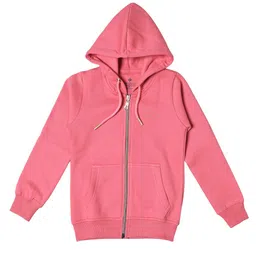 BAESD Girls Hooded Long Sleeves Fleece Front-Open Sweatshirt-image-51