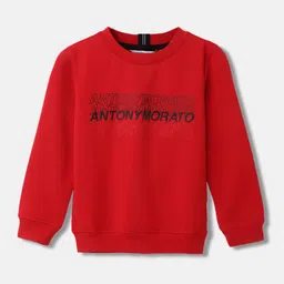 Antony Morato Boys Typography Printed Round Neck Pullover Sweatshirt-picture-17