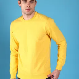 The Indian Garage Co Men Yellow Round Neck Sweatshirt-image-75